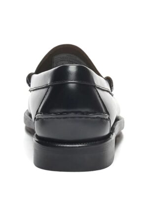 Chaussures Sebago Classic Dan Cuir Noir Blanc Homme