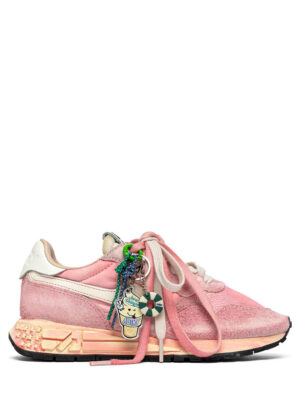 Baskets Autry Reelwind Super Vintage Tissus Nylon Rose Femme