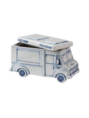 Carhartt WIP Truck Snack Box, Porcelain, White/Blue