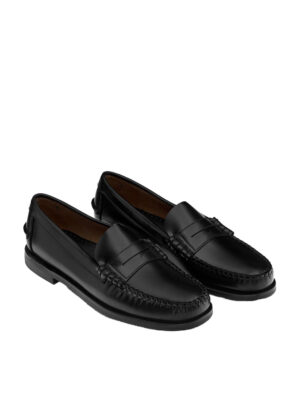 Chaussures Sebago Classic Dan Cuir Noir Femme