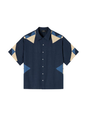 Chemise A.P.C. Coton Bleu Homme