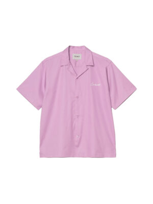 Chemise Carhartt WIP S/S Delray Coton Gentle Purple Homme
