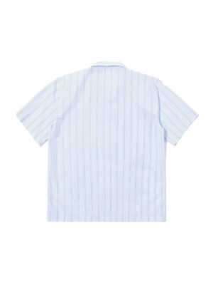 Universal Works Soft Blue Mc Stripe Road Trip Men’s Shirt