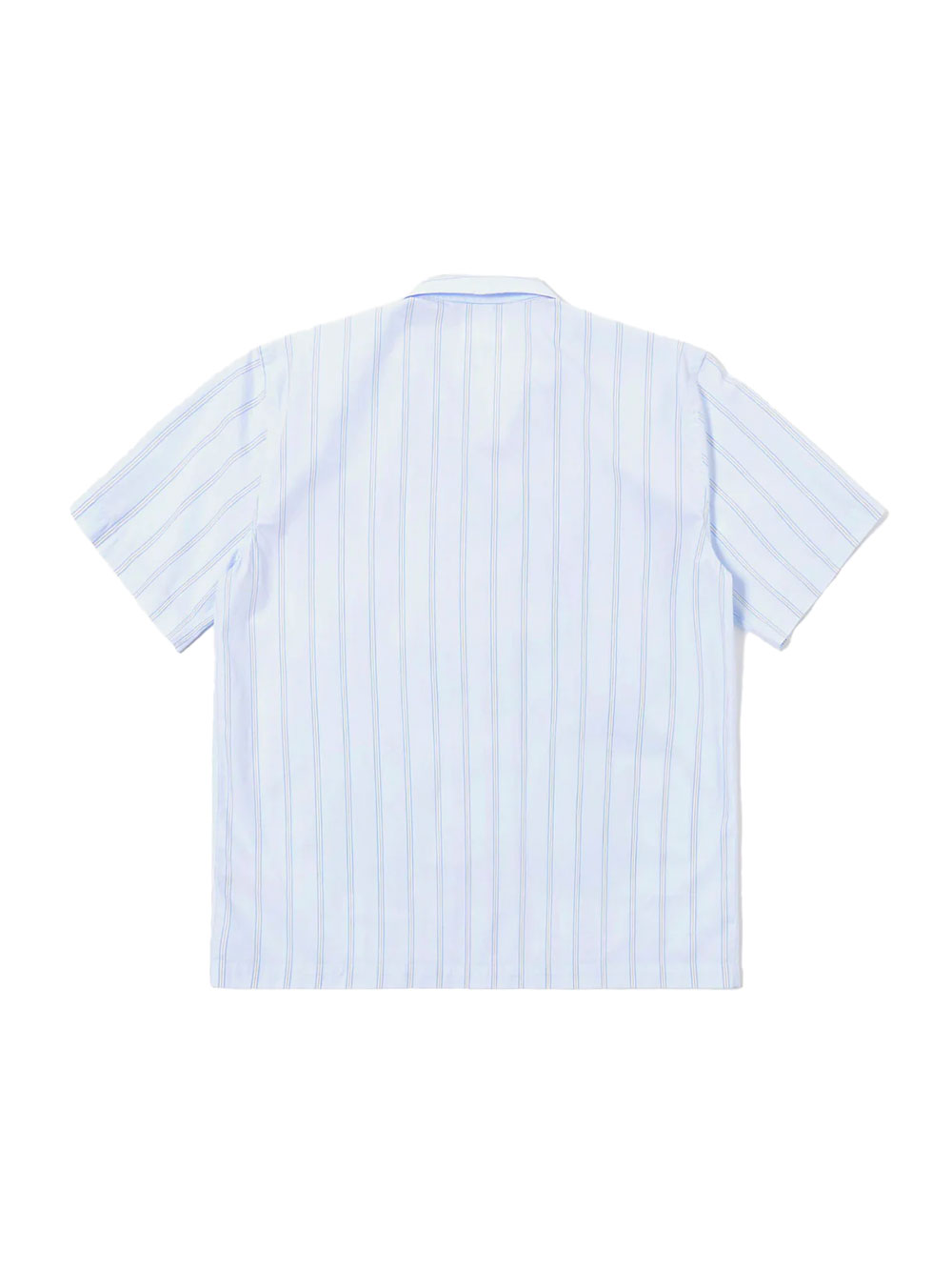 Universal Works Soft Blue Mc Stripe Road Trip Men's Shirt - Image 2