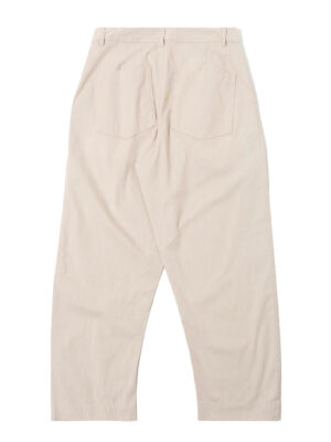 Universal Works Duke Men’s Striped Brown Cotton Trousers