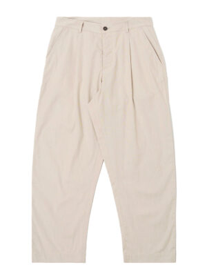 Universal Works Duke Men’s Striped Brown Cotton Trousers