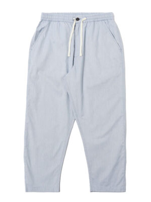 Universal Works Hi Water Striped Navy Cotton Trousers for Men