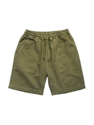 Short Service Works Classic Chef Coton Olive Homme