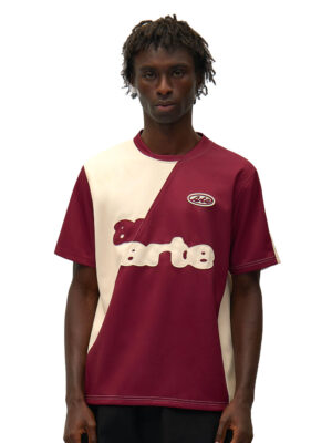 T-shirt Arte Antwerp Football Polyester Bordeaux Cream Homme