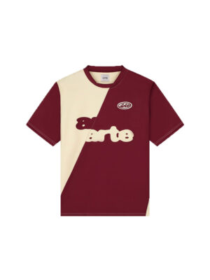 T-shirt Arte Antwerp Football Polyester Bordeaux Cream Homme