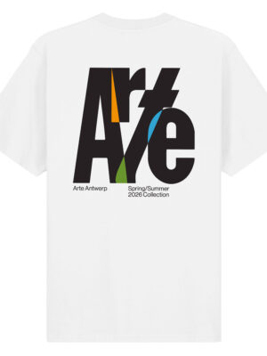 T-shirt Arte Antwerp Logo Coton Blanc Homme
