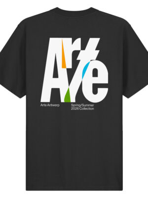 T-shirt Arte Antwerp Logo Coton Noir Homme