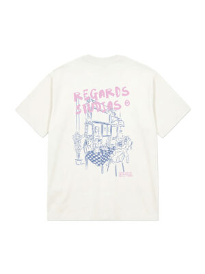 T-shirt Regards Bouquet Coton Rose Homme