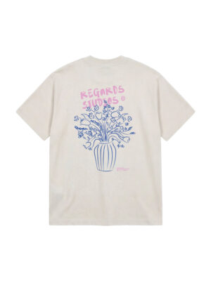 T-shirt Regards Bouquet Coton Rose Homme