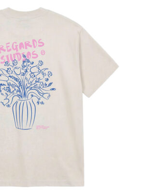 T-shirt Regards Bouquet Coton Rose Homme