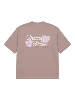 T-shirt Regards Lower Icon Coton Rose Homme