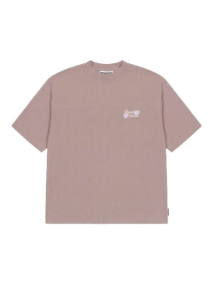 T-shirt Regards Lower Icon Coton Rose Homme