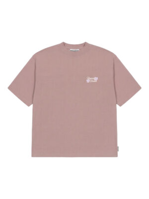 T-shirt Regards Lower Icon Coton Rose Homme