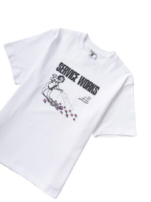 T-shirt Service Works Garden Tee Coton Blanc