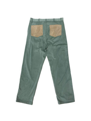 Pantalon C.93 Velours Aquamarine Beige Homme