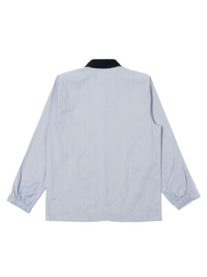 Universal Works Labour Jacket, Men’s Striped Cotton, Navy