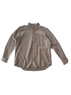 Last Call For Linen Beige Men’s Shirt
