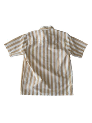 Chemisette Last Call For Lin Rayée Blanc Beige Homme