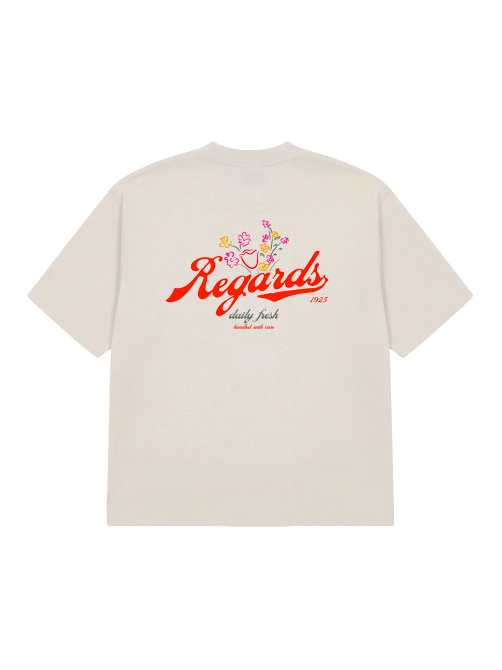 T-shirts Regards Shop Logo Coton Rose Homme – Image 2