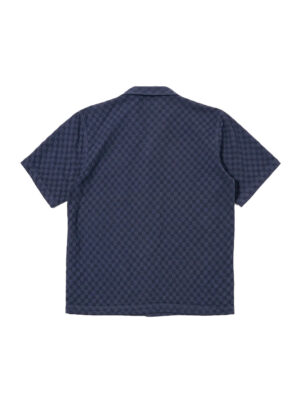 Universal Works Road Shirt Navy Dot Waffle Men’s Shirt