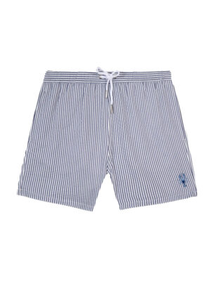 Maillot de Bain Maison Labiche Lobster Seersucker Bleu Homme