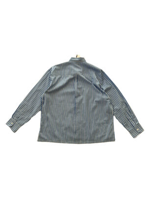 Chemise Last Call For Lin Rayée Blanc Bleu Homme