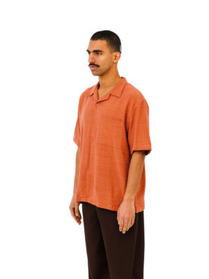 Men’s Red Linen Last Call For Shirt