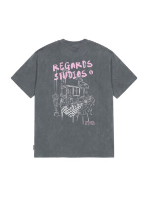 T-shirt Regards Coffee Break Gris Homme