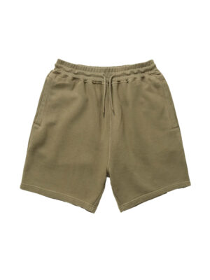 Short Power Goods Loopback Sweat Shorts Coton Olive Homme