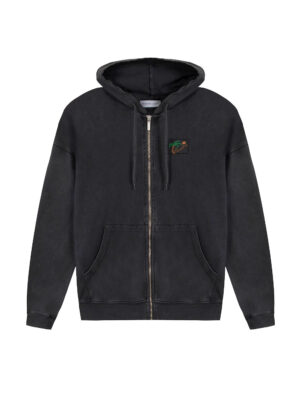 Sweat Maison Labiche Palm Tree Gourgaud Hoodie Coton Gris Homme