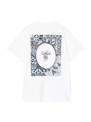 T-shirt Carhartt WIP S/S Vestige Coton Blanc Stone Washed Homme