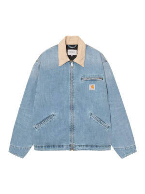Veste Carhartt WIP OG Detroit Jacket Coton Blue Dusty H Brown Homme