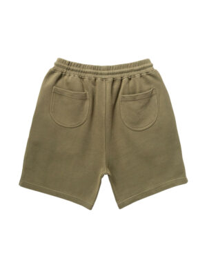 Short Power Goods Loopback Sweat Coton Olive Homme