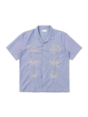 Universal Works Road Trip Shirt Oxford Blue Men