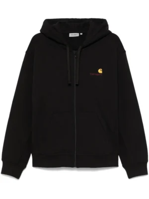 Veste Carhartt WIP Hooded American Script Noir Homme