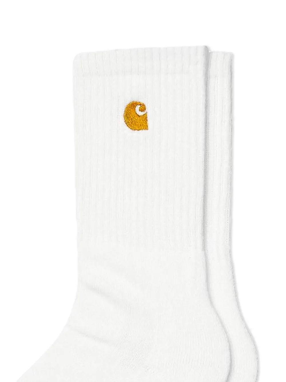 Chaussettes Carhartt WIP Chase Coton White Gold Homme – Image 2