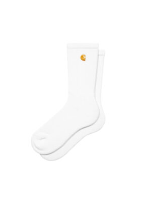 Chaussettes Carhartt WIP Chase Coton White Gold Homme