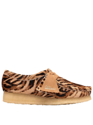 Chaussures Clarks Wallabee Cuir Suede Tigre Femme