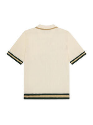 Polo Les Deux Lace Knitted Coton Eggnog White Homme