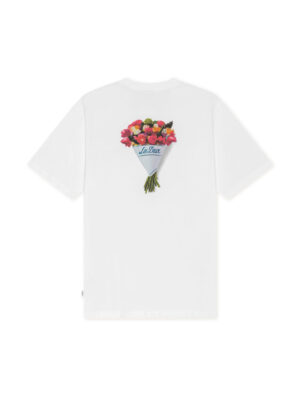 T-shirt Les Deux Bouquet Coton Blanc Homme