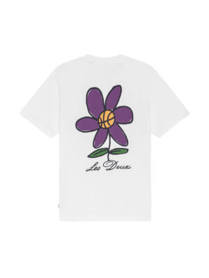 T-shirt Les Deux Flower Basket Blanc Homme